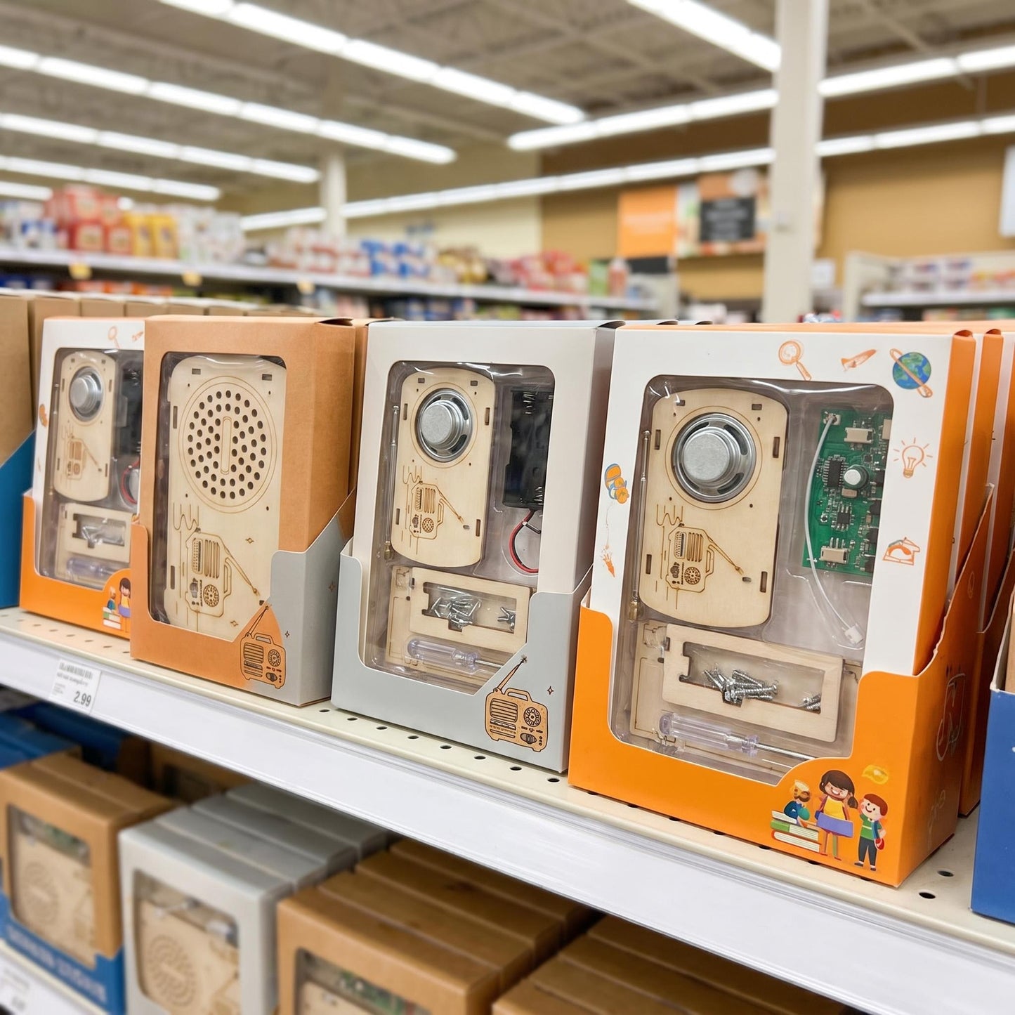 Montessori DIY Assemble Electric Radio Toy Wooden STEM Science Educational Craft Toy for Toddler Made of FSC Approved Wood