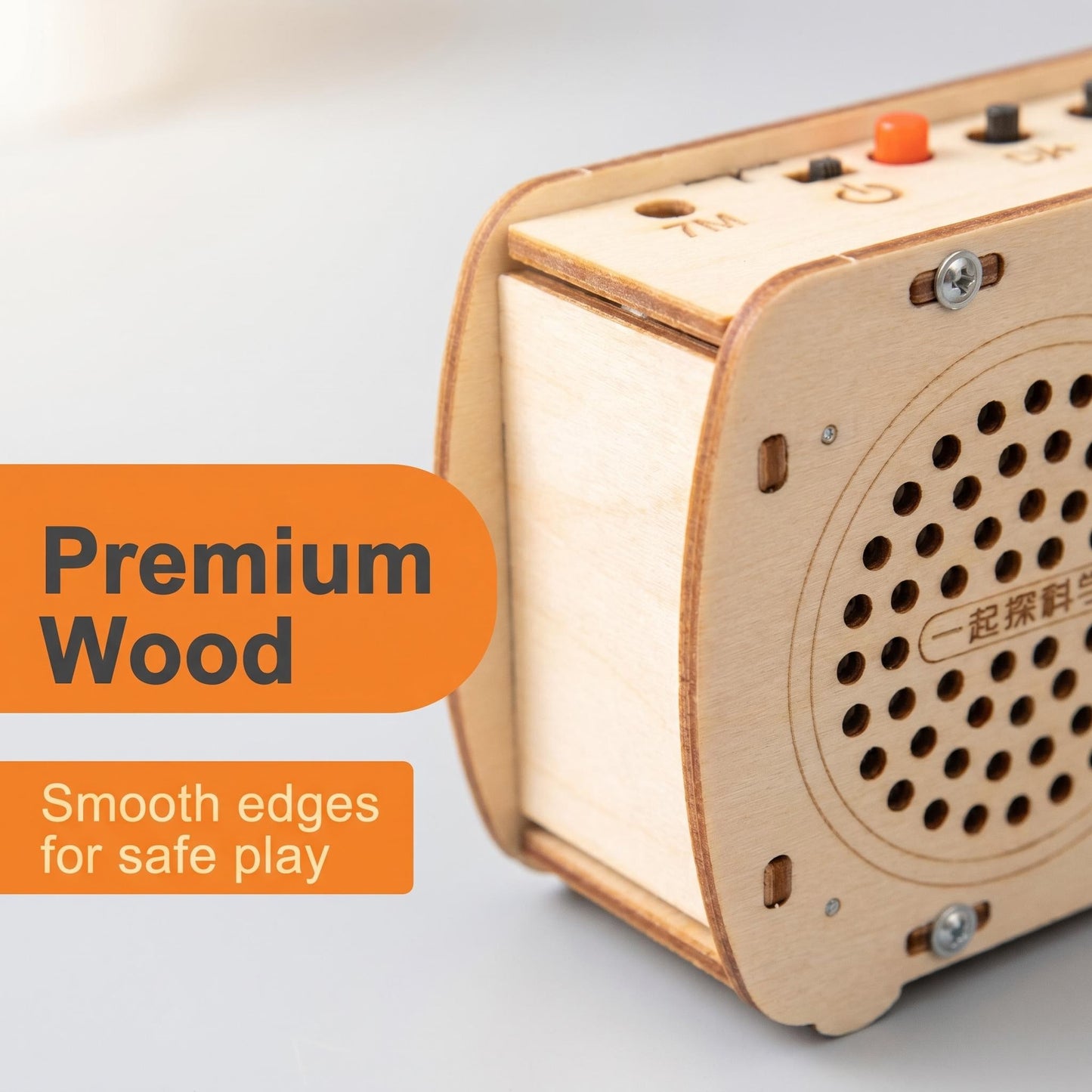 Montessori DIY Assemble Electric Radio Toy Wooden STEM Science Educational Craft Toy for Toddler Made of FSC Approved Wood