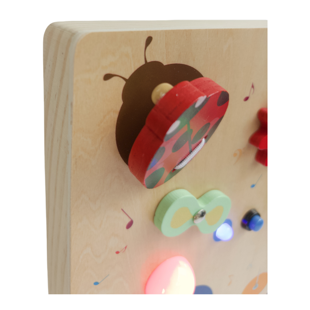 Instrument Music Wooden Busy Board Montessori Early Learning Rechargeable Intellectual Enlightenment Sensory Toy for Toddlers