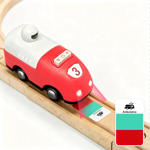 Colorful Cartoon Wooden Toy Cars Set Different Styles Kids Early Educational Push and Play Vehicle Toys for Toddlers Home Play
